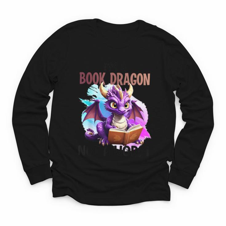 I'm A Book Dragon Not A Worm Youth Long Sleeve Tee