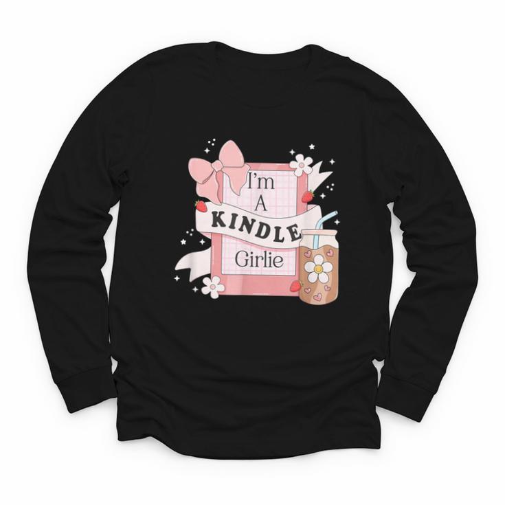 I'm A Kindle Girlie Book Lover Bookish Youth Long Sleeve Tee