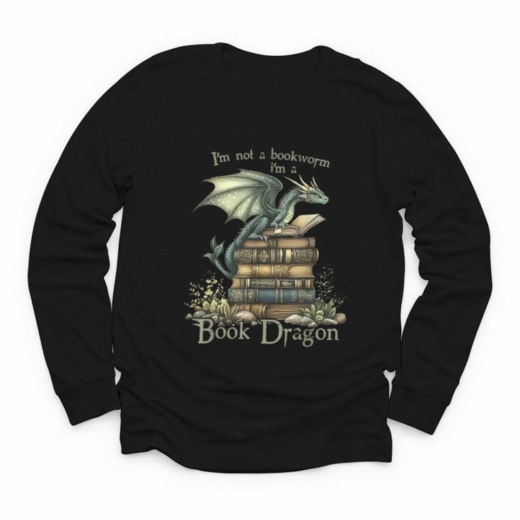 I'm Not A Bookworm I'm A Book Dragon Youth Long Sleeve Tee