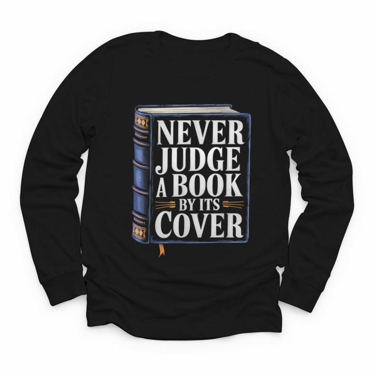Never Judge a Book By Its Cover Youth Long Sleeve Tee