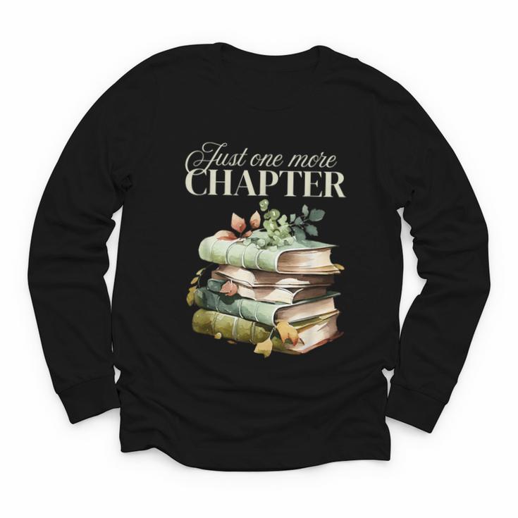 Just One More Chapter Book Lover Youth Long Sleeve Tee
