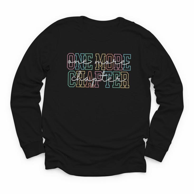 Just One More Chapter Retro Bookworm Book Lover Youth Long Sleeve Tee