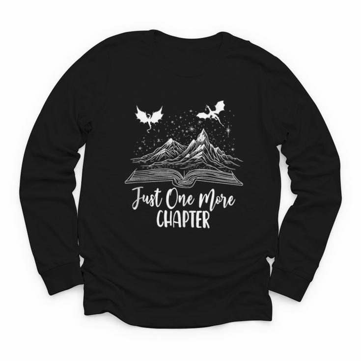 Just One More Chapter Romantasy Dragon Fantasy Romance Book Youth Long Sleeve Tee