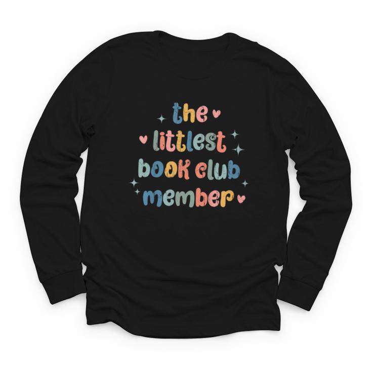 Kids The Littlest Book Club Member Book Lover Club Youth Long Sleeve Tee