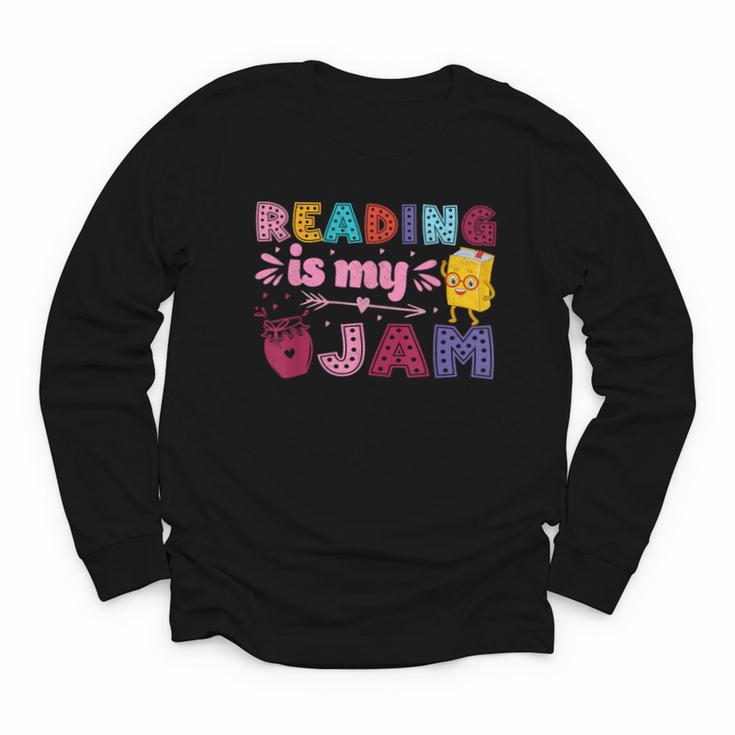 Kids Reading Book Lover Reading Is My Jam Youth Long Sleeve Tee