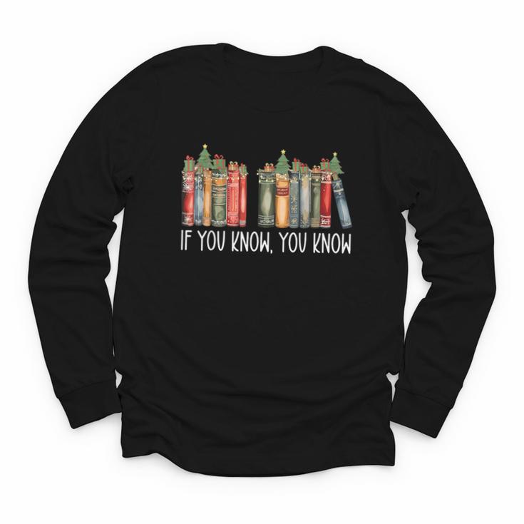 If You Know You Know 6 7 Reading Books Christmas 67 Meme Youth Long Sleeve Tee