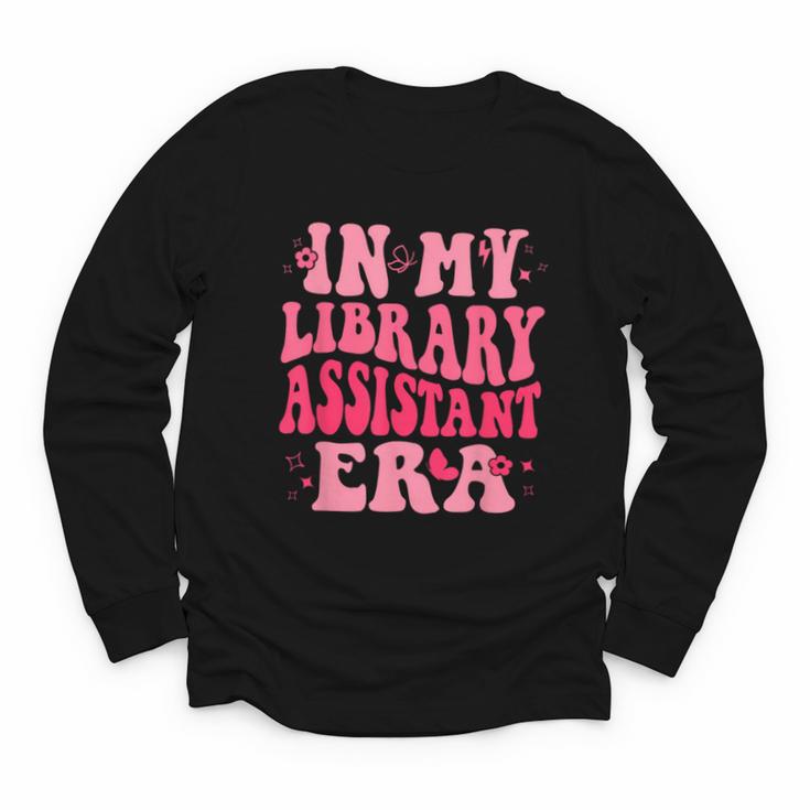 Librarian Assistant Shirt Books Reader Library Assistant Youth Long Sleeve Tee