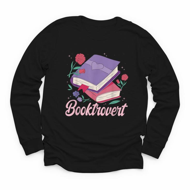 Literary Reading Book Introvert Booktrovert Reading Youth Long Sleeve Tee