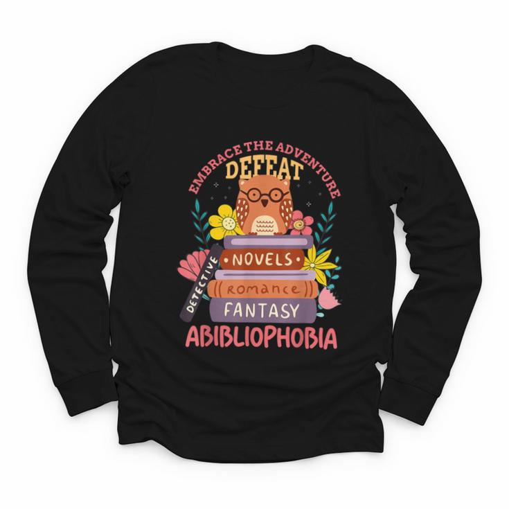 Literature Abibliophobia Book Reader Youth Long Sleeve Tee