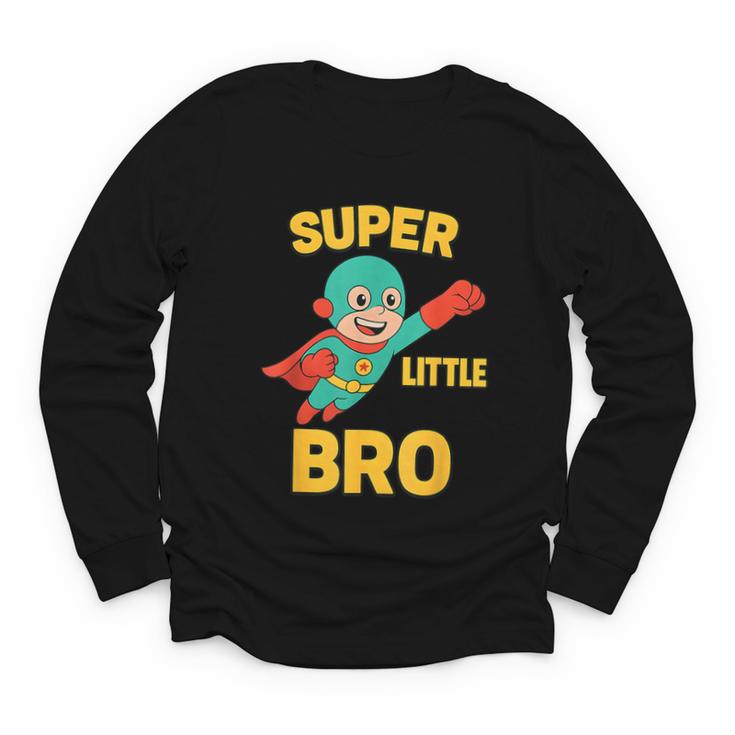 Little Cute Superhero Brother Comic Book Baby Bro Youth Long Sleeve Tee