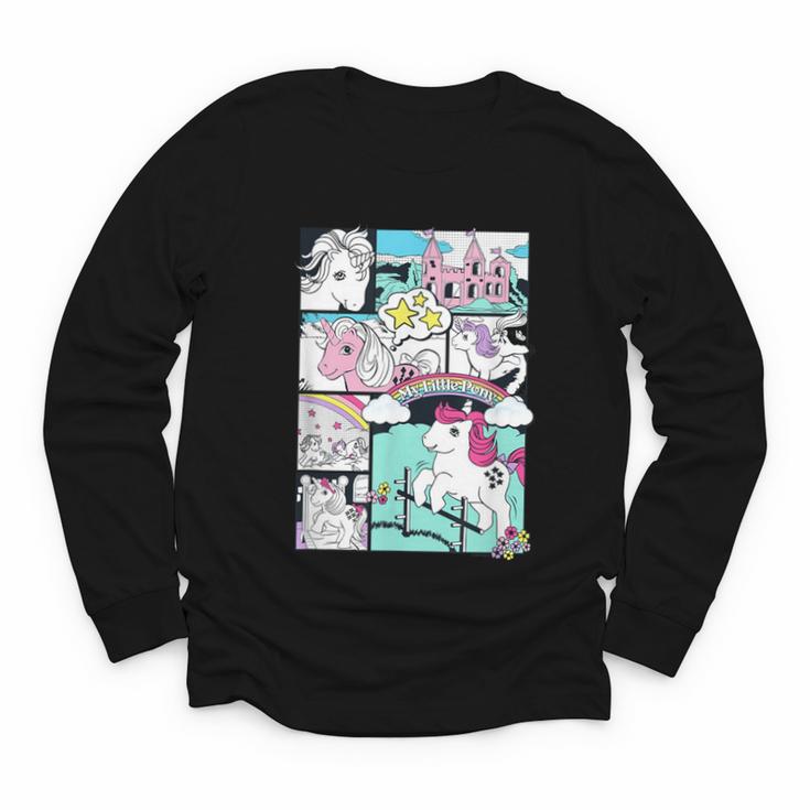 My Little Pony Classic Vintage Rainbow Castle Comic Book Youth Long Sleeve Tee