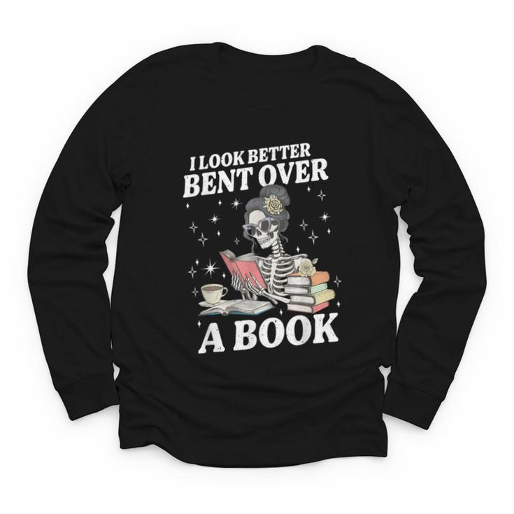 I Look Better Bent Over A Book Book Lover Youth Long Sleeve Tee