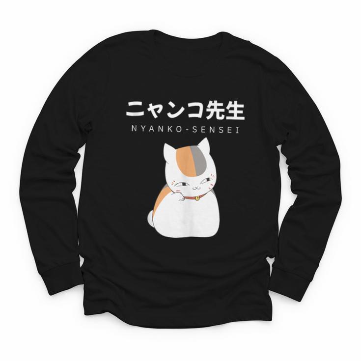 Madara Nyanko Sensei Natsume Yuujinchou Book Of Friends Cat Youth Long Sleeve Tee