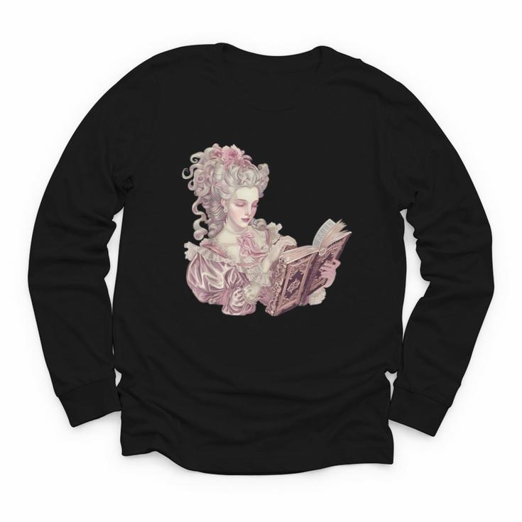 Marie Antoinette Reading A Book Youth Long Sleeve Tee