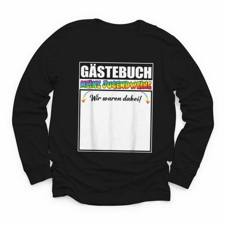 Meine Jugendweihe Guest Book Colourful Wir Waren Dabei MäDchen German Youth Long Sleeve Tee
