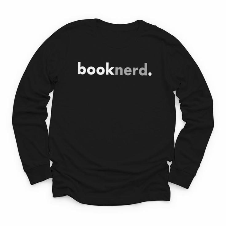 Minimalist Book Lover Book Nerd Youth Long Sleeve Tee