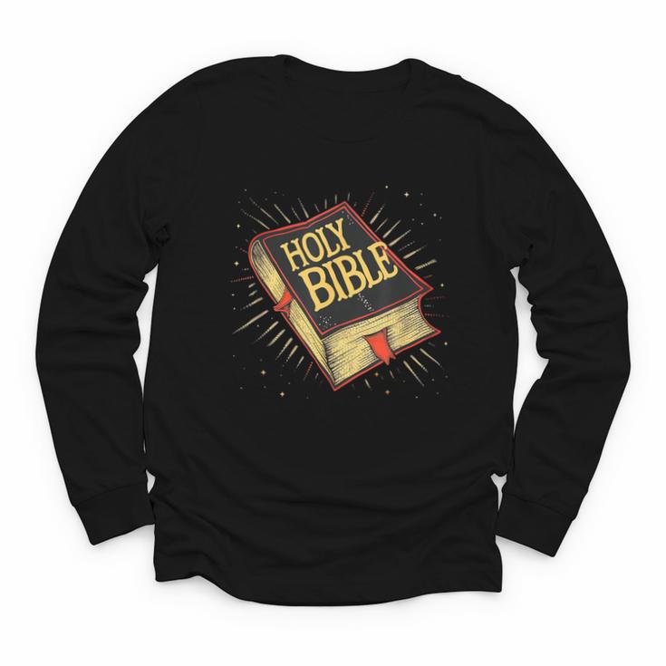 Nice Holy Book Costume For Bible Lovers Youth Long Sleeve Tee