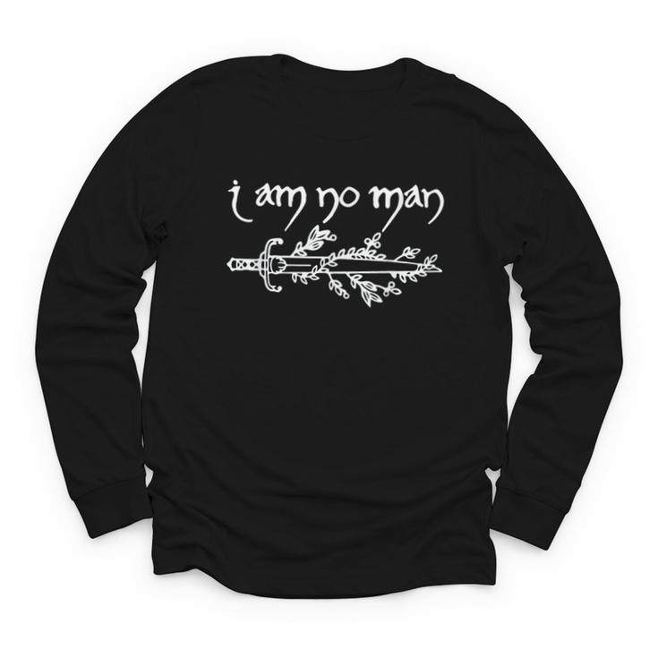 I Am No Man Reading Fandom Literature Book Lover Librarian Youth Long Sleeve Tee