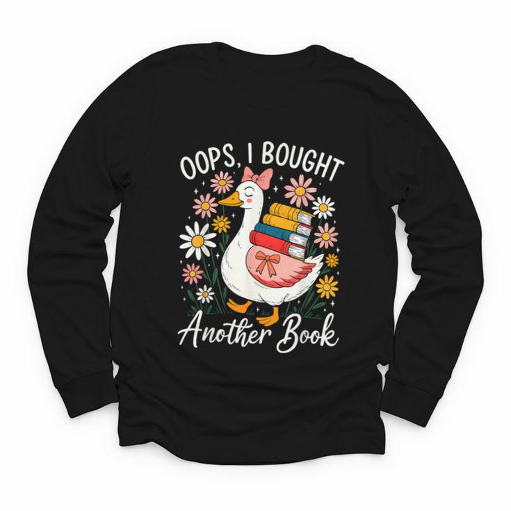 Oops I Bought Another Book Goose Reader Youth Long Sleeve Tee