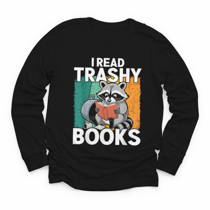 Raccoon Smutty Book Lover Spicy Romance Novels Women's Youth Long Sleeve Tee