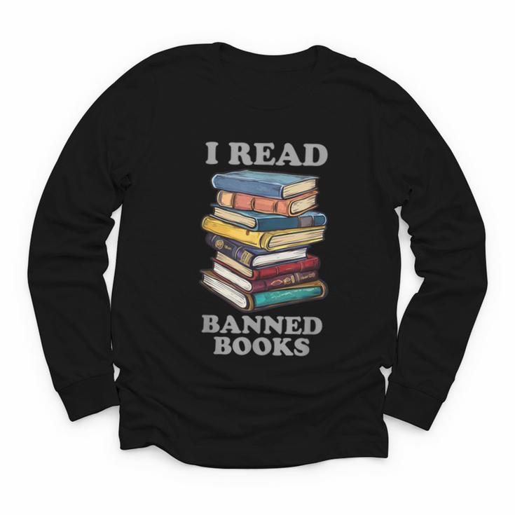 I Read Banned Books Bookworm Youth Long Sleeve Tee