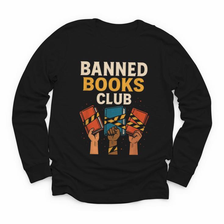 Read Banned Books Club Freely Anti-Censorship Librarian Youth Long Sleeve Tee