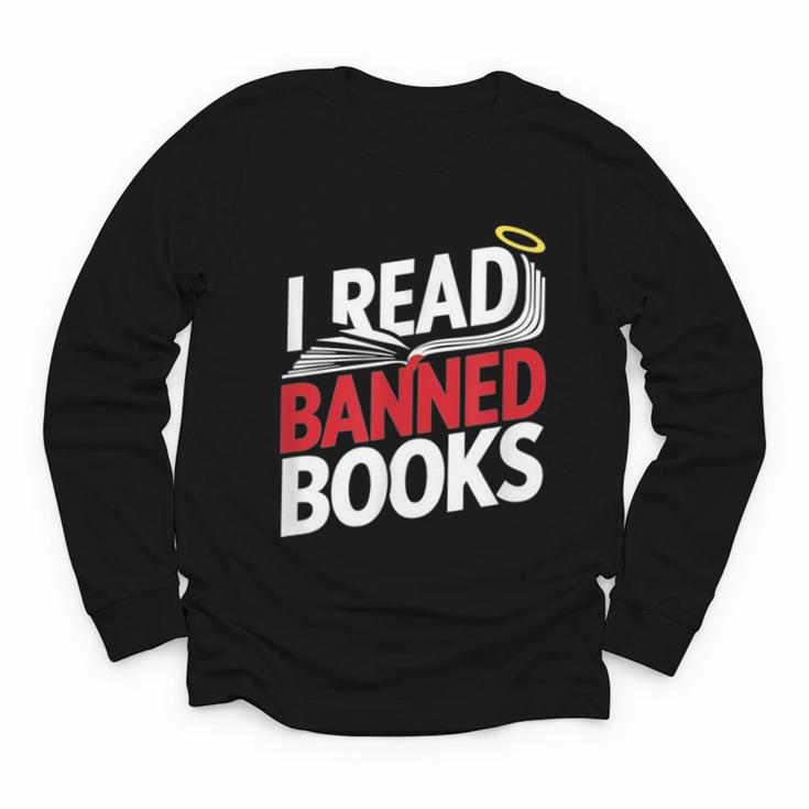 I Read Banned Books Defiant And Bold Youth Long Sleeve Tee