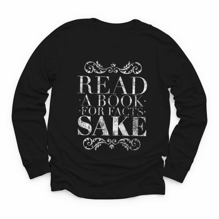 Read a Book For Facts Sake Librarian Youth Long Sleeve Tee