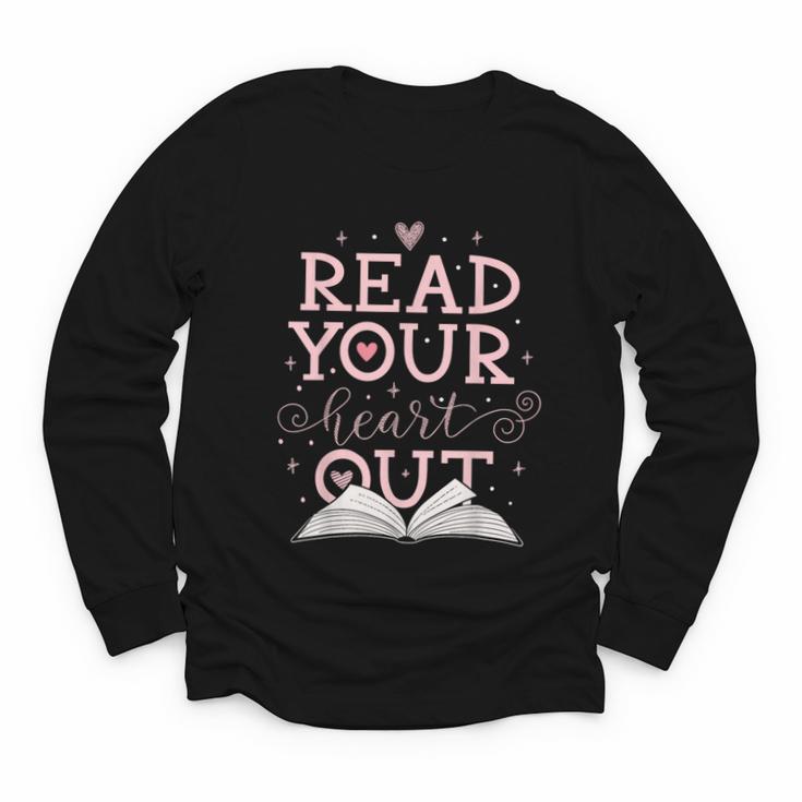 Read Your Heart Out Book Adventures In Pages Youth Long Sleeve Tee