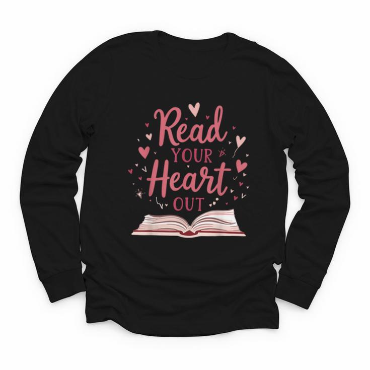 Read Your Heart Out Book Escape Into Stories Youth Long Sleeve Tee