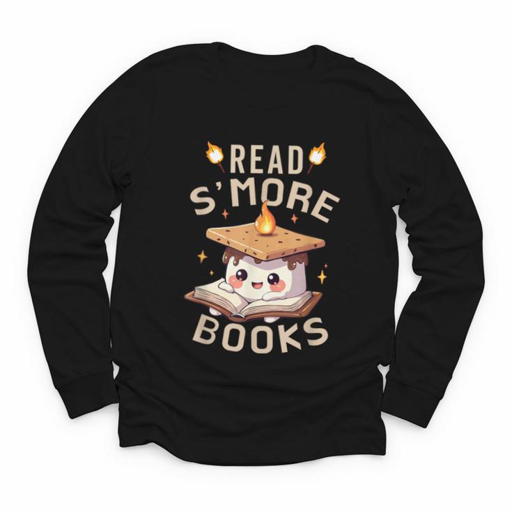 Read S'More Book Marshmallow Book Reading Lover Youth Long Sleeve Tee