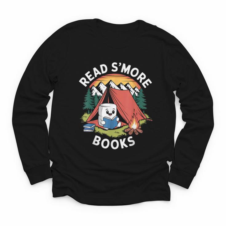 Read S'More Books Reading Camping Smores Kawaii S'Mores Youth Long Sleeve Tee