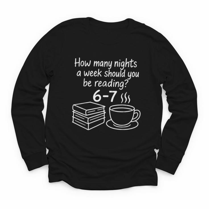 Reading 67 Six Seven English Teacher Book Lover Librarian Youth Long Sleeve Tee
