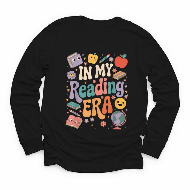 In My Reading Era Books Lovers Men Women Kids Youth Long Sleeve Tee
