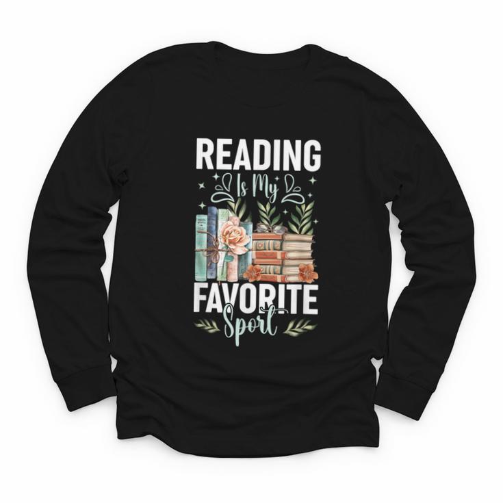 Reading Is My Favorite Sport Bookworm Youth Long Sleeve Tee