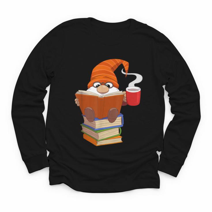 Reading Lover Book Graphic Gnome Youth Long Sleeve Tee