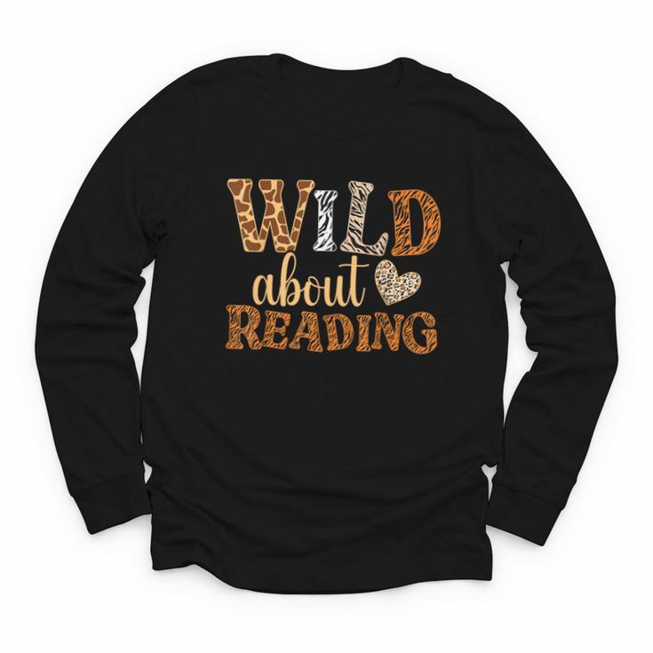 Reading Lover Wild About Reading Reading Books And Bookworm Youth Long Sleeve Tee