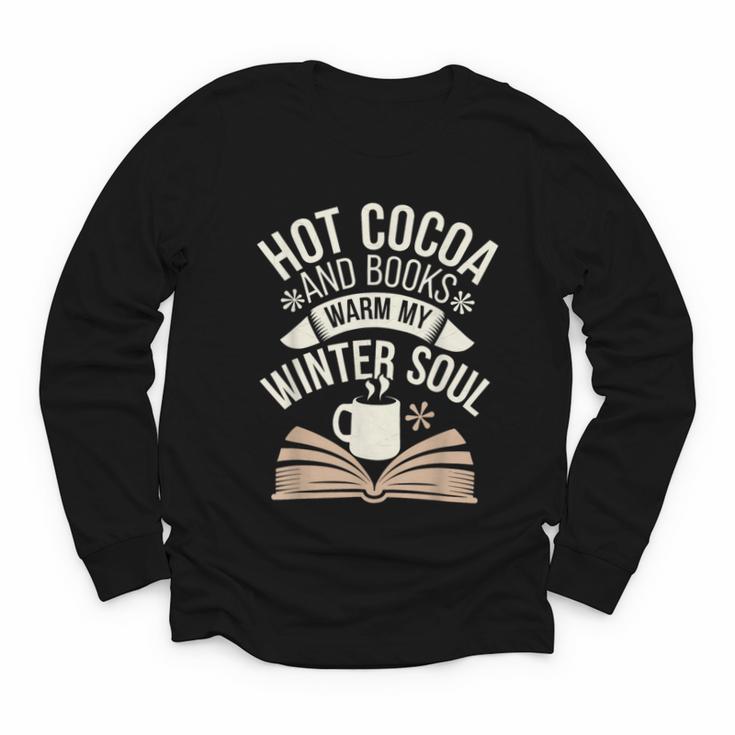 Reading All Winter Cozy Book Lover And Literary Escape Youth Long Sleeve Tee