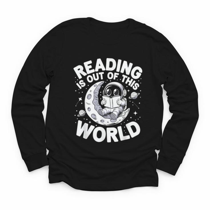 Reading Is Out Of This World Space Books Lover Youth Long Sleeve Tee
