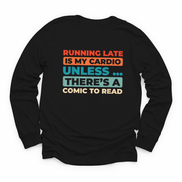 Retro Art Graphic Novels Superheroes Vintage Comic Books Youth Long Sleeve Tee