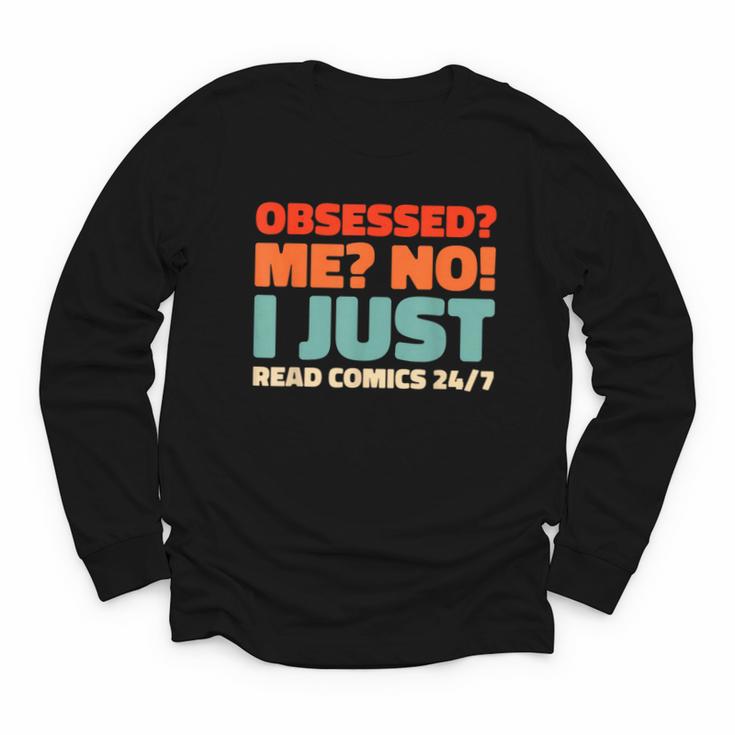 Retro Superheroes Art Graphic Novels Vintage Comic Books Youth Long Sleeve Tee