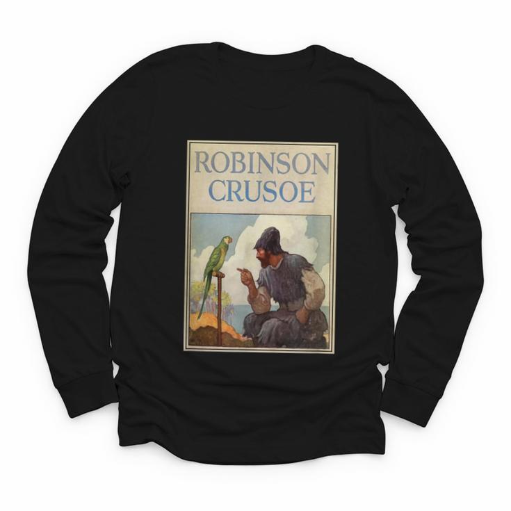 Robinson Crusoe Book Cover 1920 Youth Long Sleeve Tee