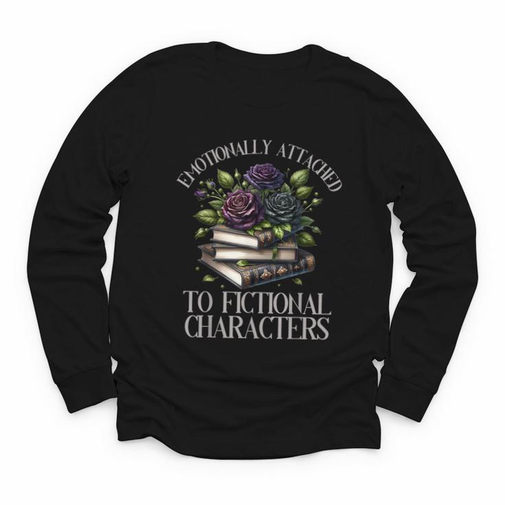 Romance Book Shirt Emotionally Attached Fictional Characters Youth Long Sleeve Tee