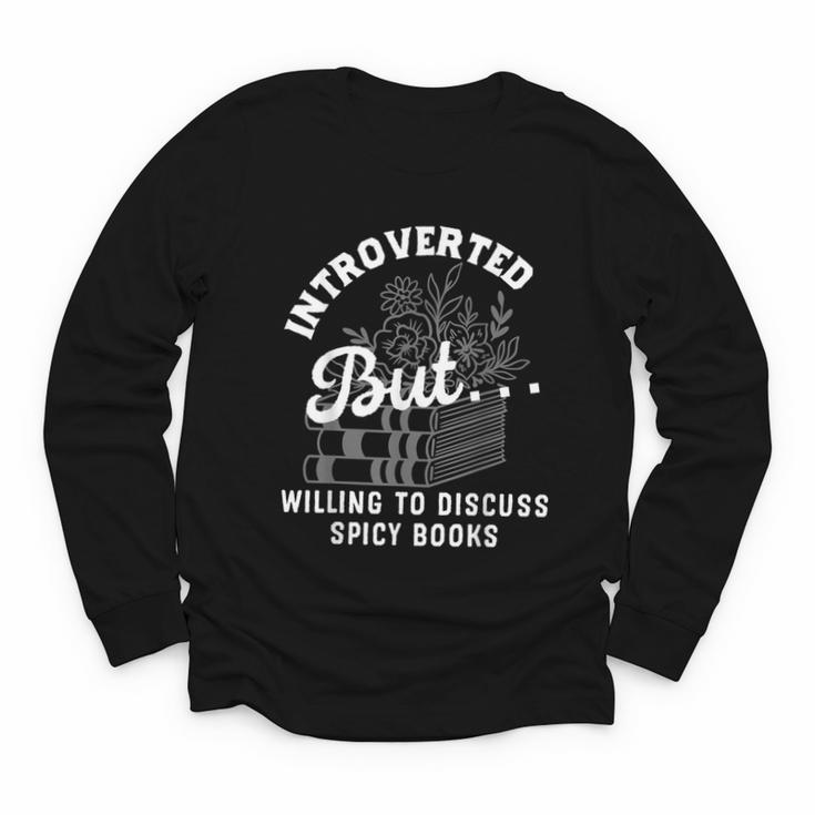 Romance Reader Spicy Book Merch Book Lovers Bookish Women Youth Long Sleeve Tee