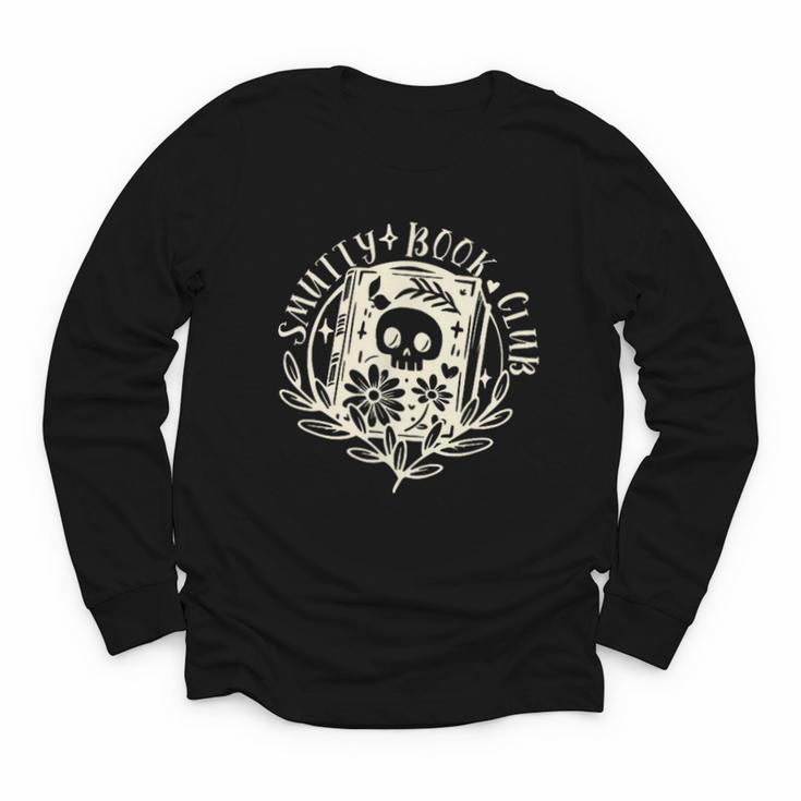 Smutty Book Club Smutty Book Lover Front And Back Spicy Book Youth Long Sleeve Tee
