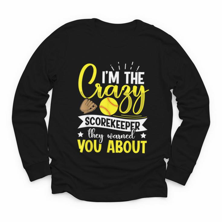 Softball Scorekeeper For a Score Book Keeper Youth Long Sleeve Tee
