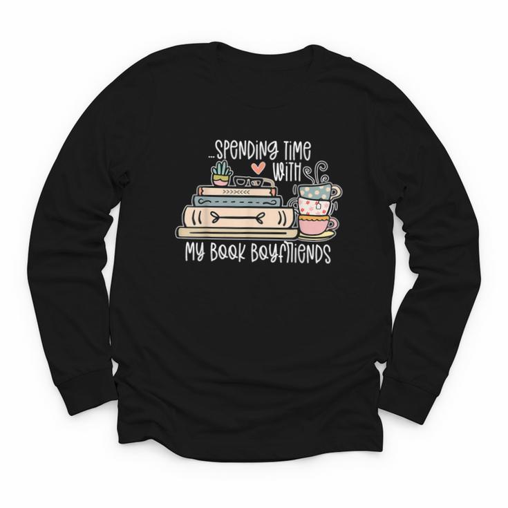 Spending Time With My Book Boyfriends Apparel Youth Long Sleeve Tee