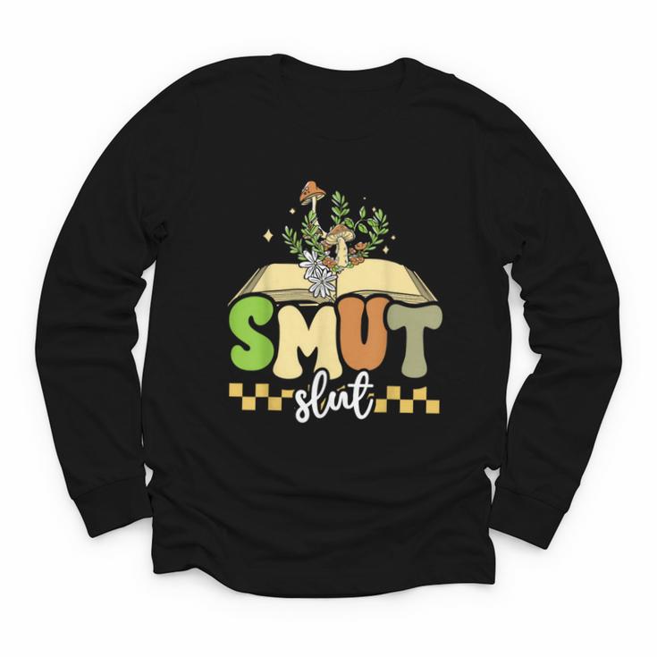 Spicy Book Lover Smut Slut Romance Reading Librarian Youth Long Sleeve Tee