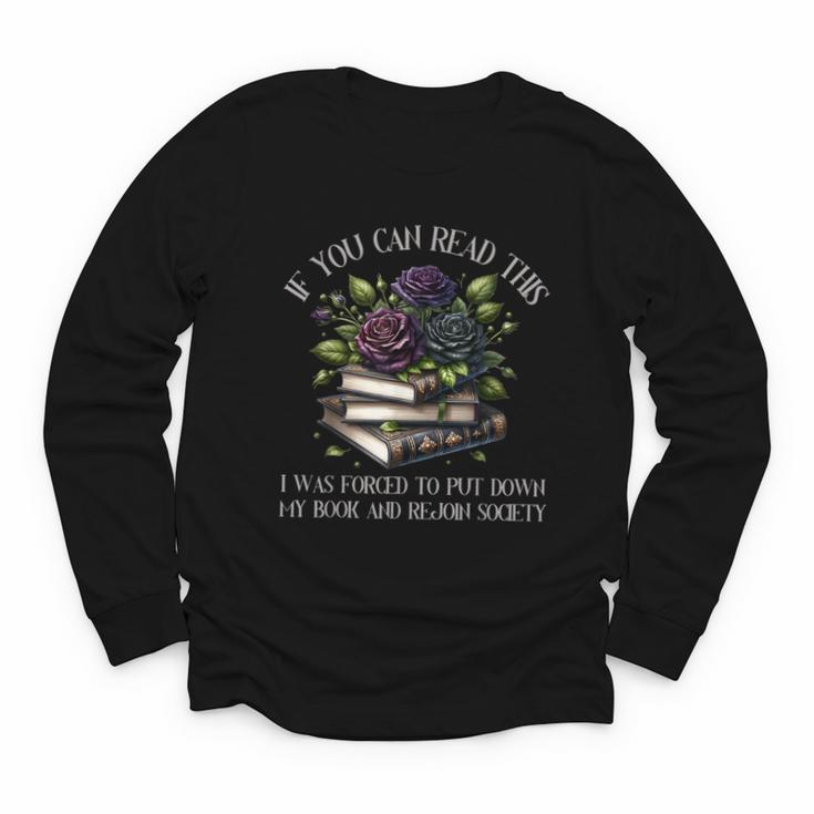 Spicy Books Put Down My Book Dark Romance Merch Bookish Youth Long Sleeve Tee