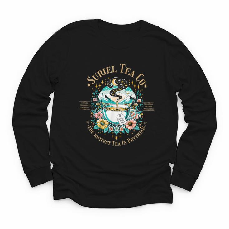 Suriel Tea Spicy Fantasy Romantasy Readers Booktok Bookish Youth Long Sleeve Tee